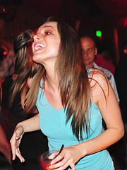 Tory Black in public partying and drinking with friends